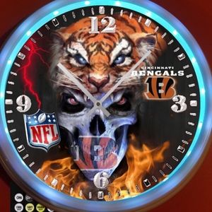 Cincinnati Bangles NEW led clock